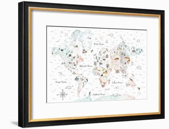 World Traveler I-Laura Marshall-Framed Art Print