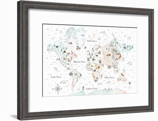 World Traveler I-Laura Marshall-Framed Art Print