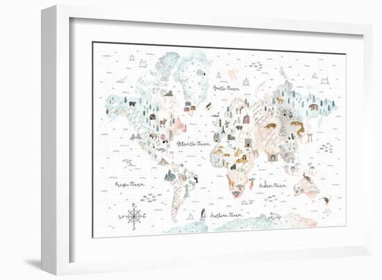 World Traveler I-Laura Marshall-Framed Art Print