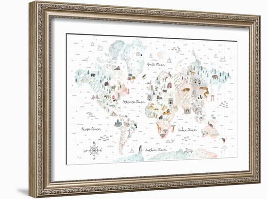 World Traveler I-Laura Marshall-Framed Premium Giclee Print