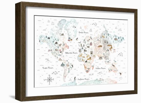 World Traveler I-Laura Marshall-Framed Premium Giclee Print