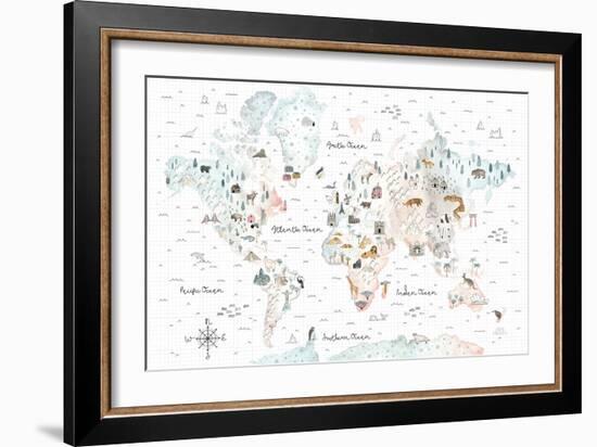 World Traveler I-Laura Marshall-Framed Premium Giclee Print