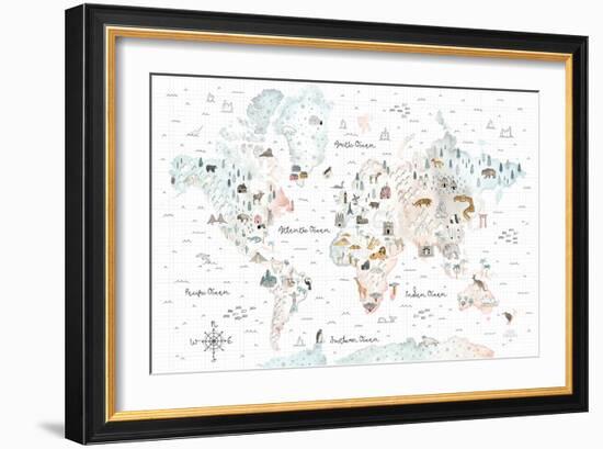 World Traveler I-Laura Marshall-Framed Premium Giclee Print