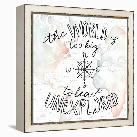 World Traveler II-Laura Marshall-Framed Stretched Canvas