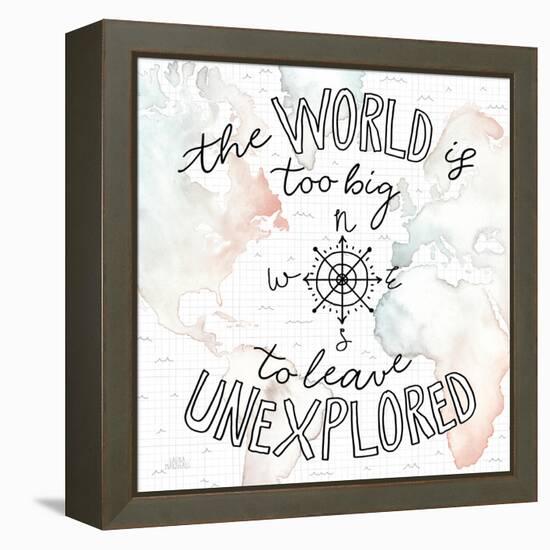 World Traveler II-Laura Marshall-Framed Stretched Canvas