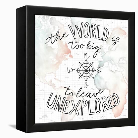 World Traveler II-Laura Marshall-Framed Stretched Canvas