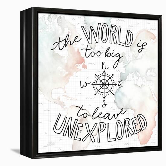 World Traveler II-Laura Marshall-Framed Stretched Canvas