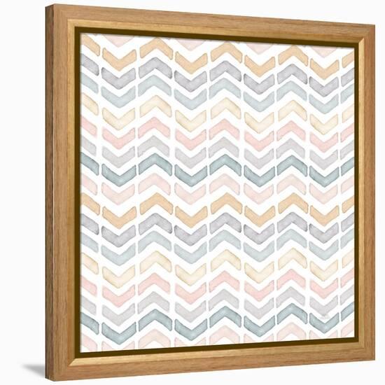 World Traveler Pattern II-Laura Marshall-Framed Stretched Canvas