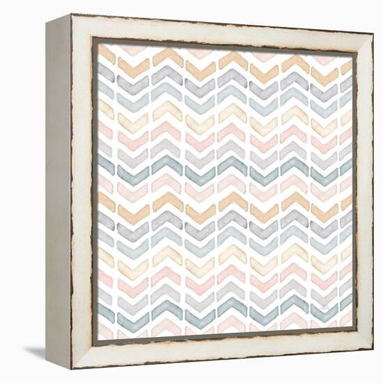 World Traveler Pattern II-Laura Marshall-Framed Stretched Canvas