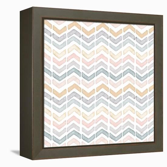 World Traveler Pattern II-Laura Marshall-Framed Stretched Canvas