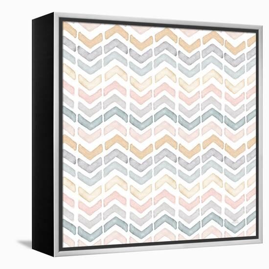 World Traveler Pattern II-Laura Marshall-Framed Stretched Canvas