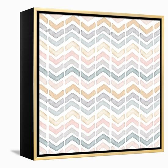 World Traveler Pattern II-Laura Marshall-Framed Stretched Canvas