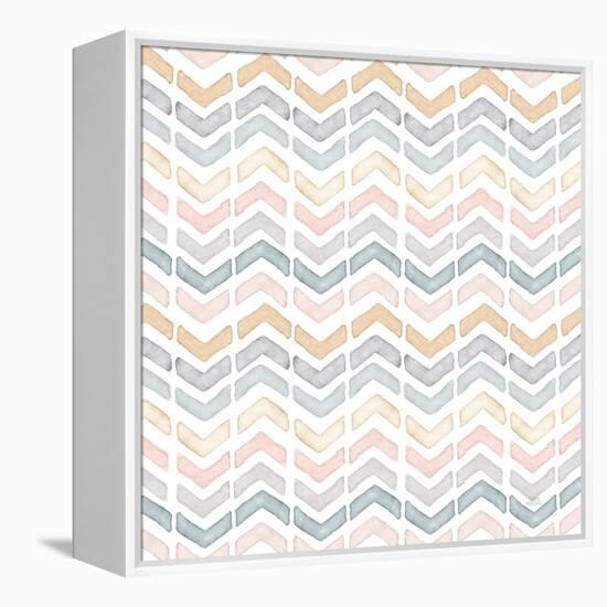 World Traveler Pattern II-Laura Marshall-Framed Stretched Canvas