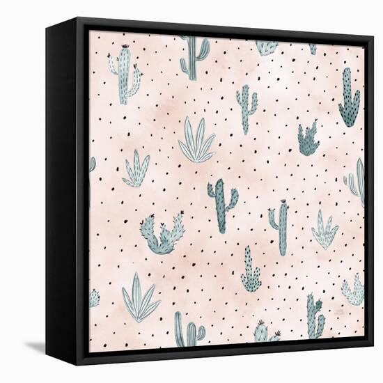 World Traveler Pattern XIII-Laura Marshall-Framed Stretched Canvas