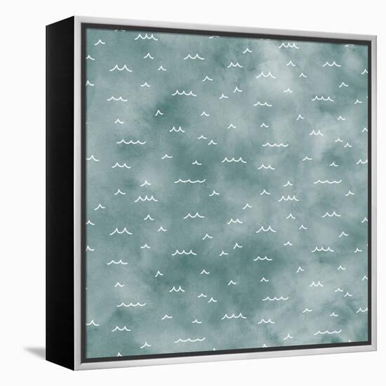 World Traveler Pattern XIVA-Laura Marshall-Framed Stretched Canvas