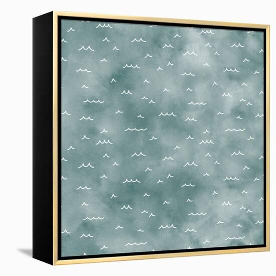 World Traveler Pattern XIVA-Laura Marshall-Framed Stretched Canvas