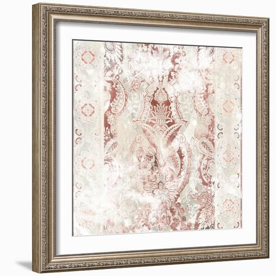 World Traveler Textile IV-June Vess-Framed Art Print