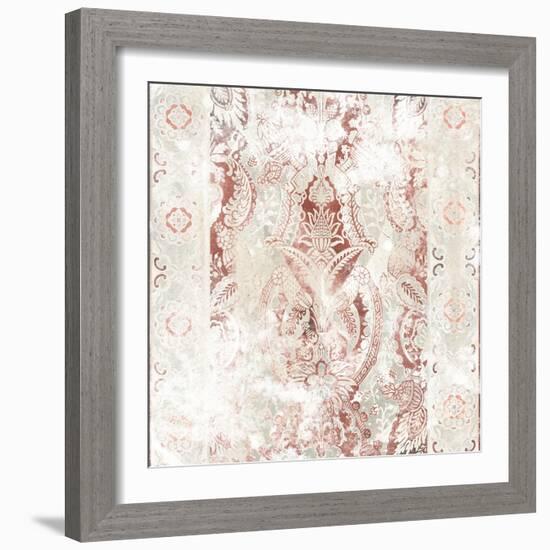 World Traveler Textile IV-June Vess-Framed Art Print