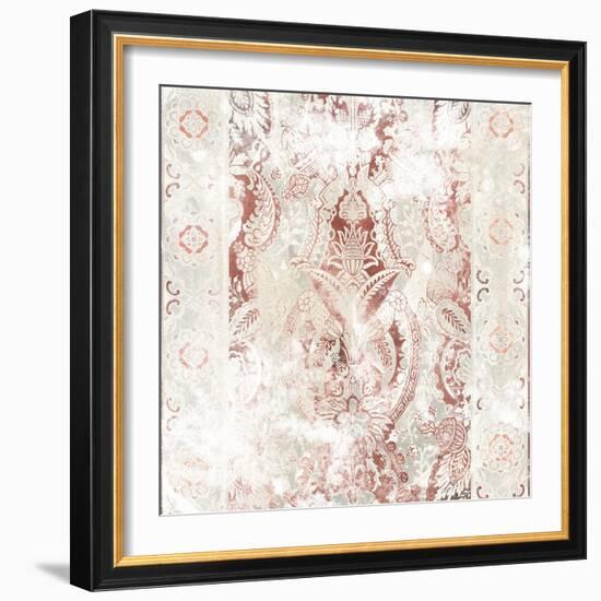 World Traveler Textile IV-June Vess-Framed Art Print