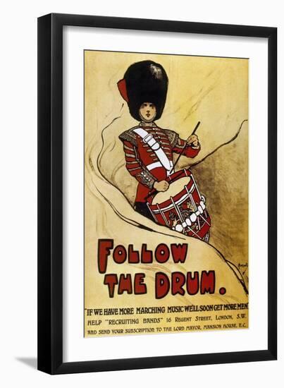 World War (1914-1918). Poster 'Follow the Drum'-null-Framed Giclee Print