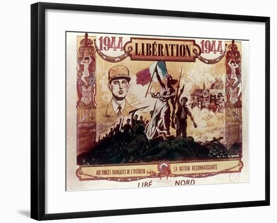 World War 2: Liberation of France, 1944-null-Framed Giclee Print