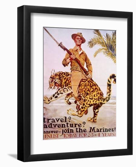 World War I American Recruiting Poster, 1918-James Montgomery Flagg-Framed Art Print