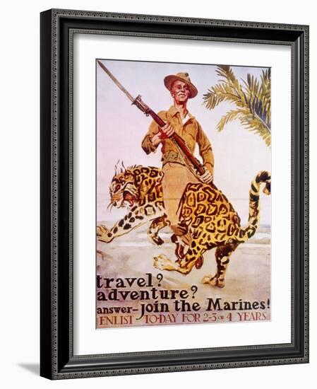 World War I American Recruiting Poster, 1918-James Montgomery Flagg-Framed Art Print