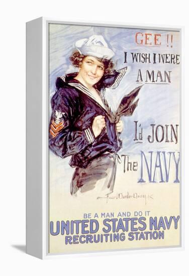 World War I American Recuiting Poster, 1917-Howard Chandler Christy-Framed Stretched Canvas