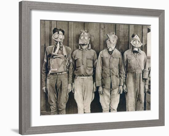 World War I: Gas Warfare-null-Framed Photographic Print