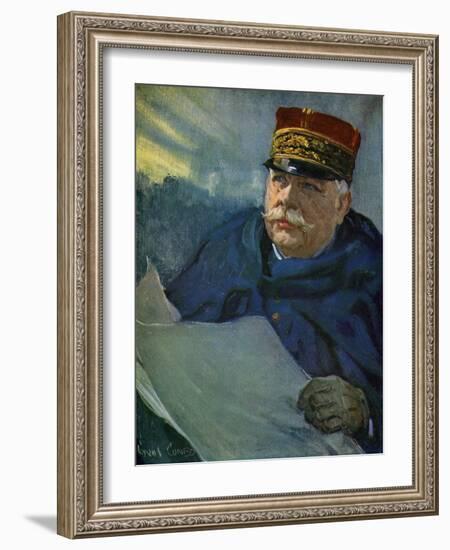 World War I- General Joffre-Cyrus Cuneo-Framed Giclee Print