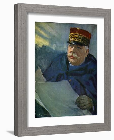 World War I- General Joffre-Cyrus Cuneo-Framed Giclee Print