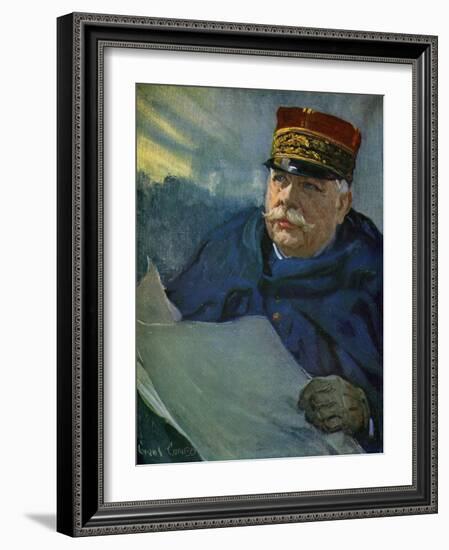 World War I- General Joffre-Cyrus Cuneo-Framed Giclee Print