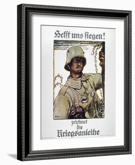 World War I: German Poster-Fritz Erler-Framed Giclee Print
