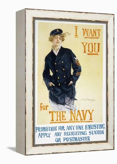 World War I: Navy Poster-Howard Chandler Christy-Framed Premier Image Canvas