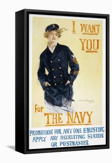 World War I: Navy Poster-Howard Chandler Christy-Framed Premier Image Canvas