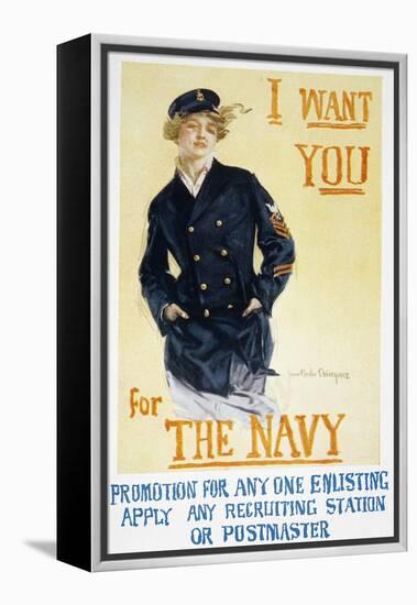 World War I: Navy Poster-Howard Chandler Christy-Framed Premier Image Canvas