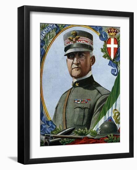 World War I: “Portrait of Emanuele Filiberto Di Savoia-Aosta (Emmanuel-Philibert De Savoie or Emman-Tancredi Scarpelli-Framed Giclee Print