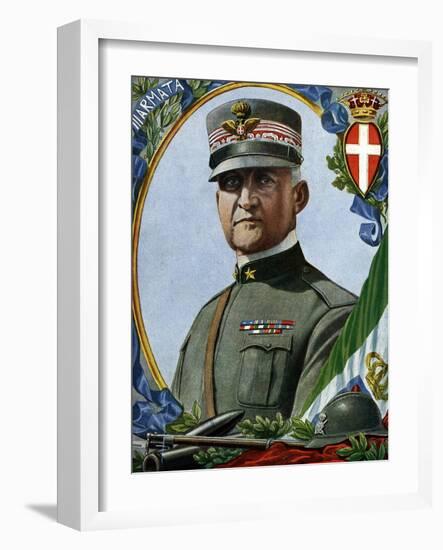 World War I: “Portrait of Emanuele Filiberto Di Savoia-Aosta (Emmanuel-Philibert De Savoie or Emman-Tancredi Scarpelli-Framed Giclee Print