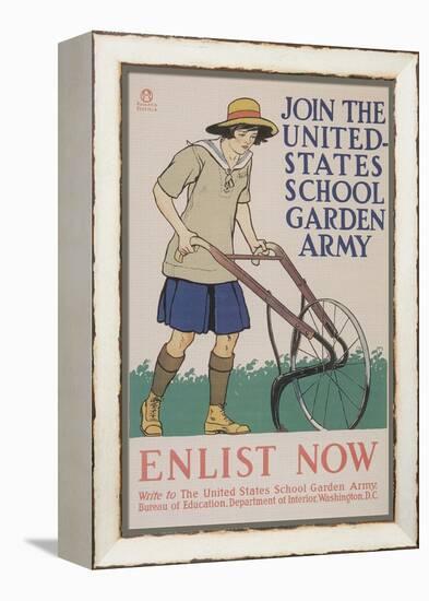 World War I Poster for Gardening-null-Framed Premier Image Canvas