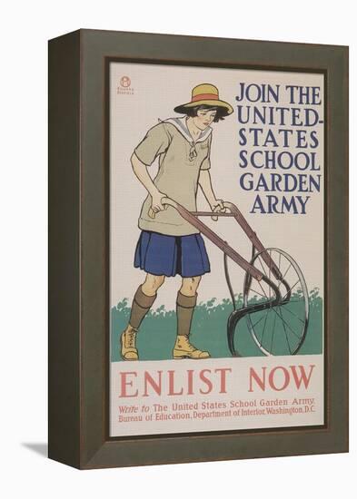 World War I Poster for Gardening-null-Framed Premier Image Canvas