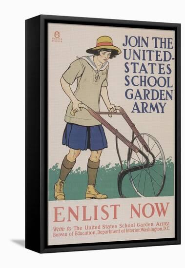 World War I Poster for Gardening-null-Framed Premier Image Canvas