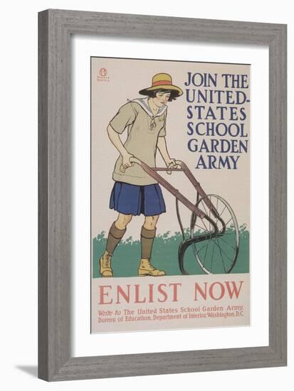 World War I Poster for Gardening-null-Framed Giclee Print