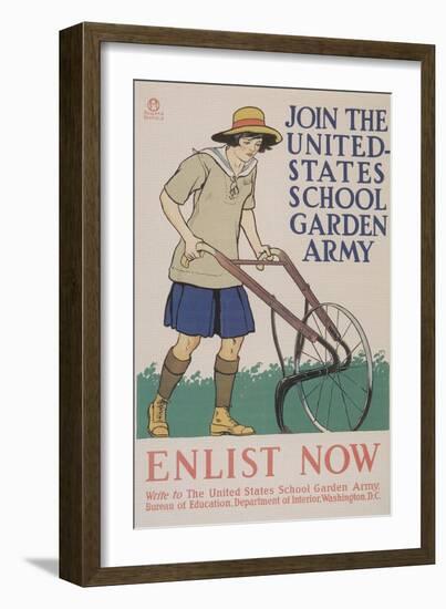 World War I Poster for Gardening-null-Framed Giclee Print