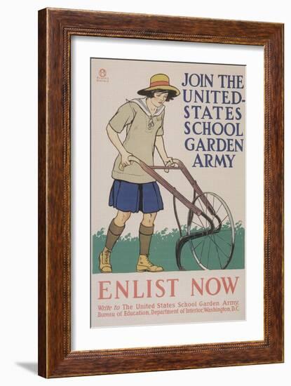 World War I Poster for Gardening-null-Framed Giclee Print