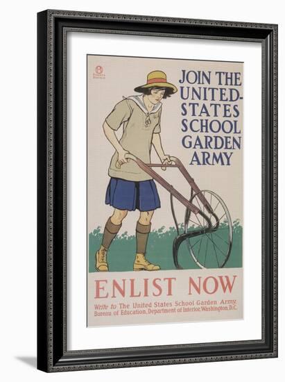 World War I Poster for Gardening-null-Framed Giclee Print