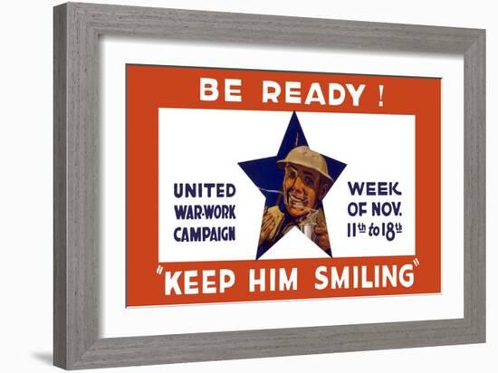 World War I Propaganda Poster for the United War Work Campaign-Stocktrek Images-Framed Art Print