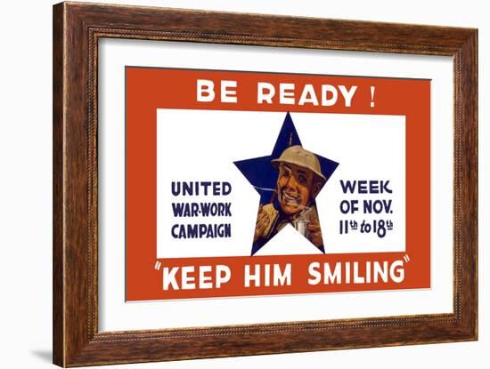 World War I Propaganda Poster for the United War Work Campaign-Stocktrek Images-Framed Art Print