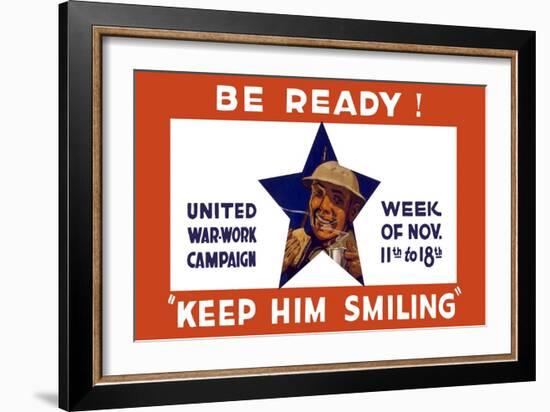 World War I Propaganda Poster for the United War Work Campaign-Stocktrek Images-Framed Art Print