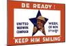 World War I Propaganda Poster for the United War Work Campaign-Stocktrek Images-Mounted Art Print