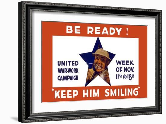 World War I Propaganda Poster for the United War Work Campaign-Stocktrek Images-Framed Art Print